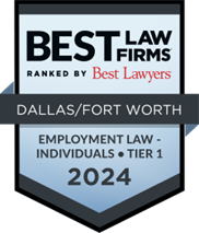 Logo for Tanner & Associates, P.C., Best Lawyers recognition as Tier One in Employment Law, Individuals, by U.S. News